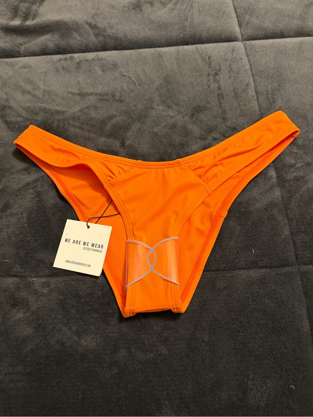 New We Are We Wear Orange High-Cut Bikini Bottom - S
